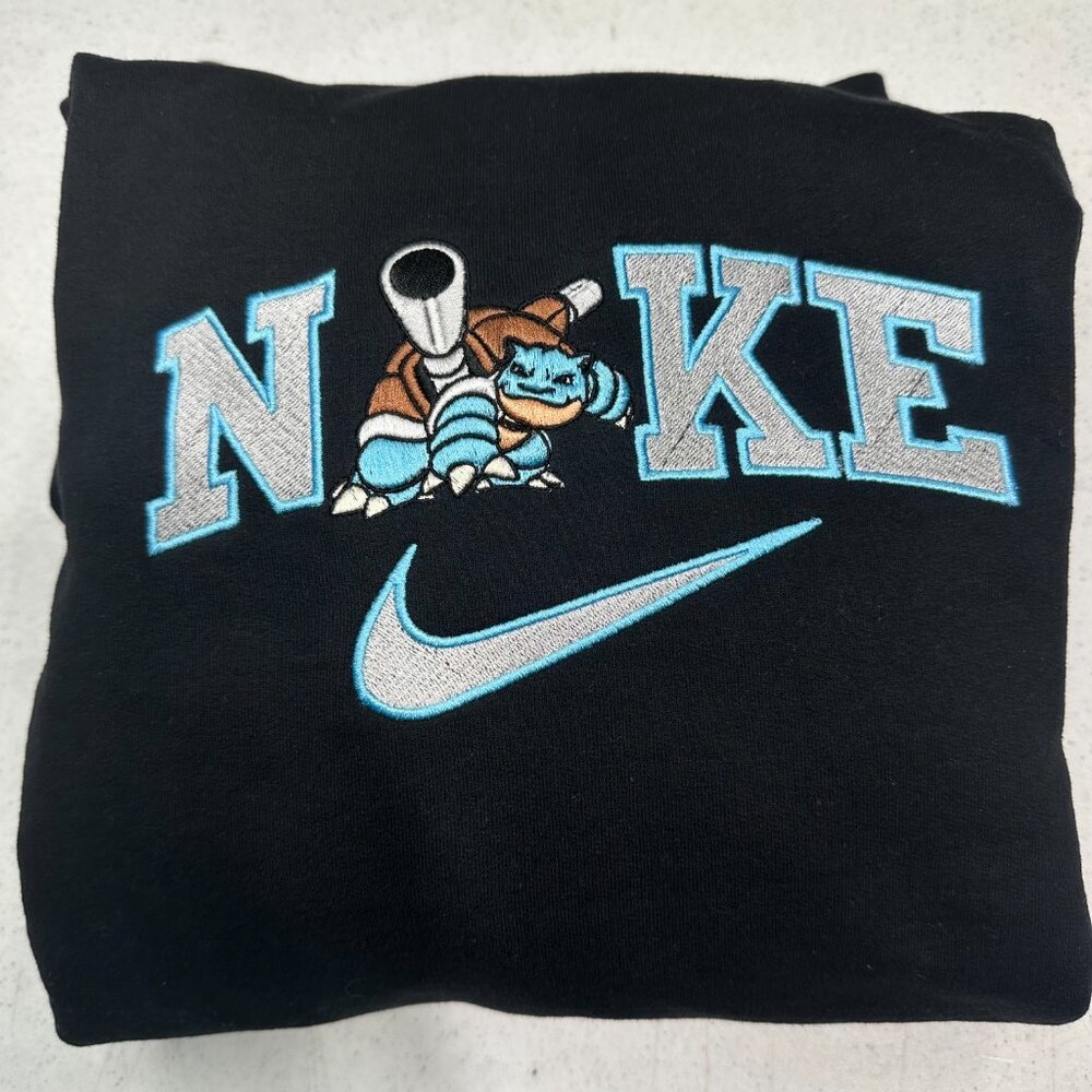Nike Pokemon Blastoise Embroidered Adult Unisex Crewneck Sweatshirt Anime